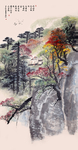 山水字画水墨画