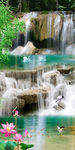 流水自然风景玄关