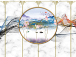 新中式轻奢背景墙