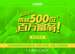 企业励志海报百万富翁