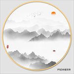 禅意水墨画