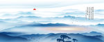 山水国画 山水屏风