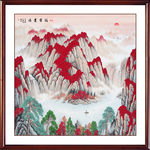 聚宝盆山水画