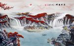 中国风山水画