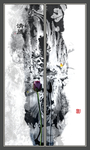 线条纹理饰画