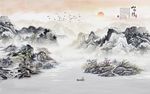 中式水墨山水