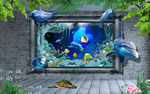 3D海底世界背景墙