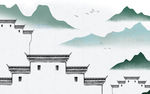 高清徽派背景墙 TIF分层