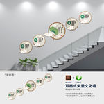 古典中式廉政楼梯文化墙
