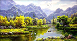 山水风景油画