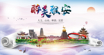雅安绿色宜居中国风城市海报
