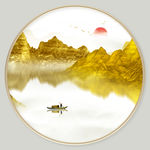金色山水装饰画