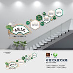 廉政标语楼梯文化墙