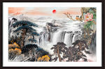 中堂画山水