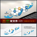 楼梯员工风采照片墙公司团队风采