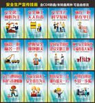 建筑工地项目部安全生产海报