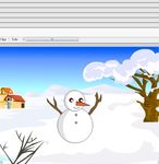 雪地上的雪人自娱自乐5秒