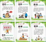 工地安全事故漫画宣传图