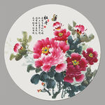 国画牡丹花