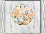 新中式背景墙