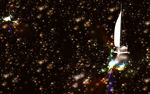 梦幻星空帆船电视背景墙