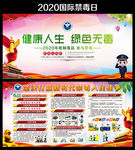 禁毒知识宣传展板图片素材