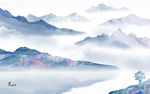最新无框山水画 tif分层