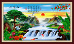 壁画 迎客松