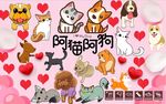 爱心宠物店背景墙PSD模板下载