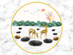 新中式圆形装饰画