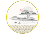 新中式圆形装饰画