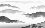高端 山水无框画 TIF分层