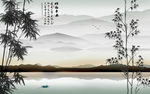 中式最新山水画 tif分层