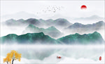 抽象山水画