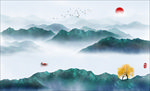 抽象山水