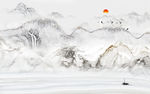 石纹 山水画高档画 TIF分层