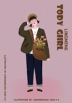 扁平插画女孩