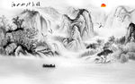 现代 最新山水画 tif分层