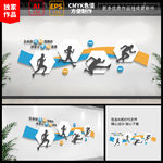 健身文化墙 校园体育文化墙