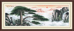 迎客松国画迎客松