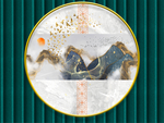 新中式背景墙