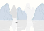 远山淡水