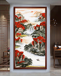 聚宝盆风水玄关画