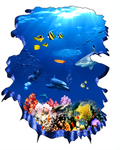 海底世界海洋世界地板地画