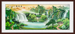 山水国画山水