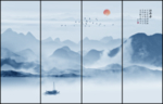 水墨画水墨画山水