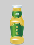 果粒橙瓶子样机