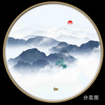 山水山水画