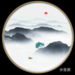 欧式山水画