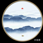 新中式水墨画
